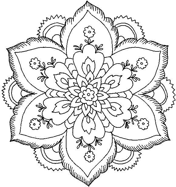 Flower Coloring Pages For Girls
 Flowers coloring pages color printing
