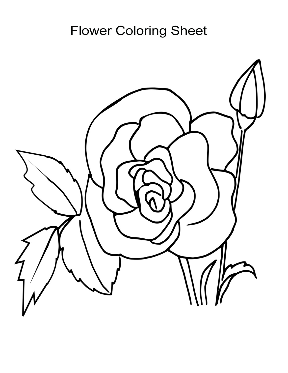Flower Coloring Pages For Girls
 10 Flower Coloring Sheets for Girls and Boys ALL ESL