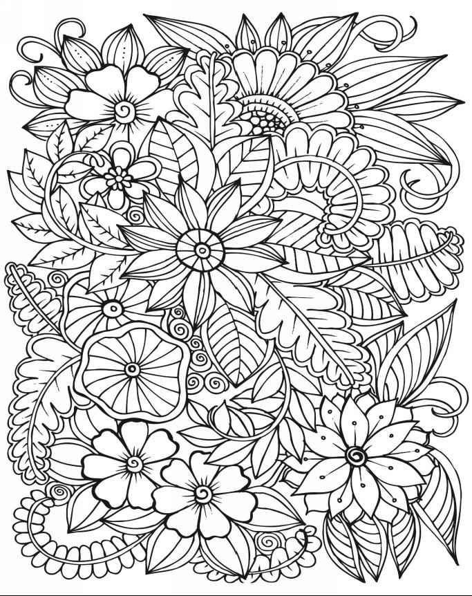 Flowers Coloring Pages For Adults
 Adult Coloring Books Amazing Coloring Book for Adults