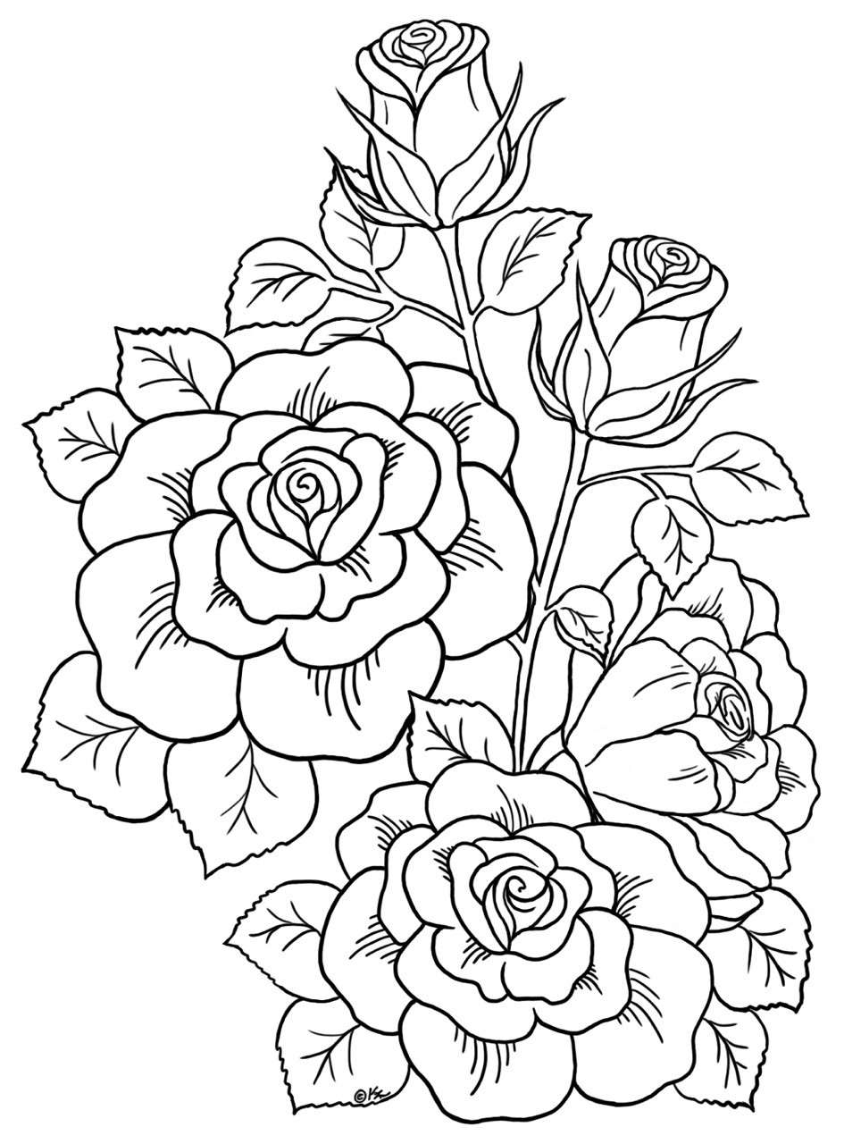 Flowers Coloring Pages For Adults
 The Gallifrey Crafting pany