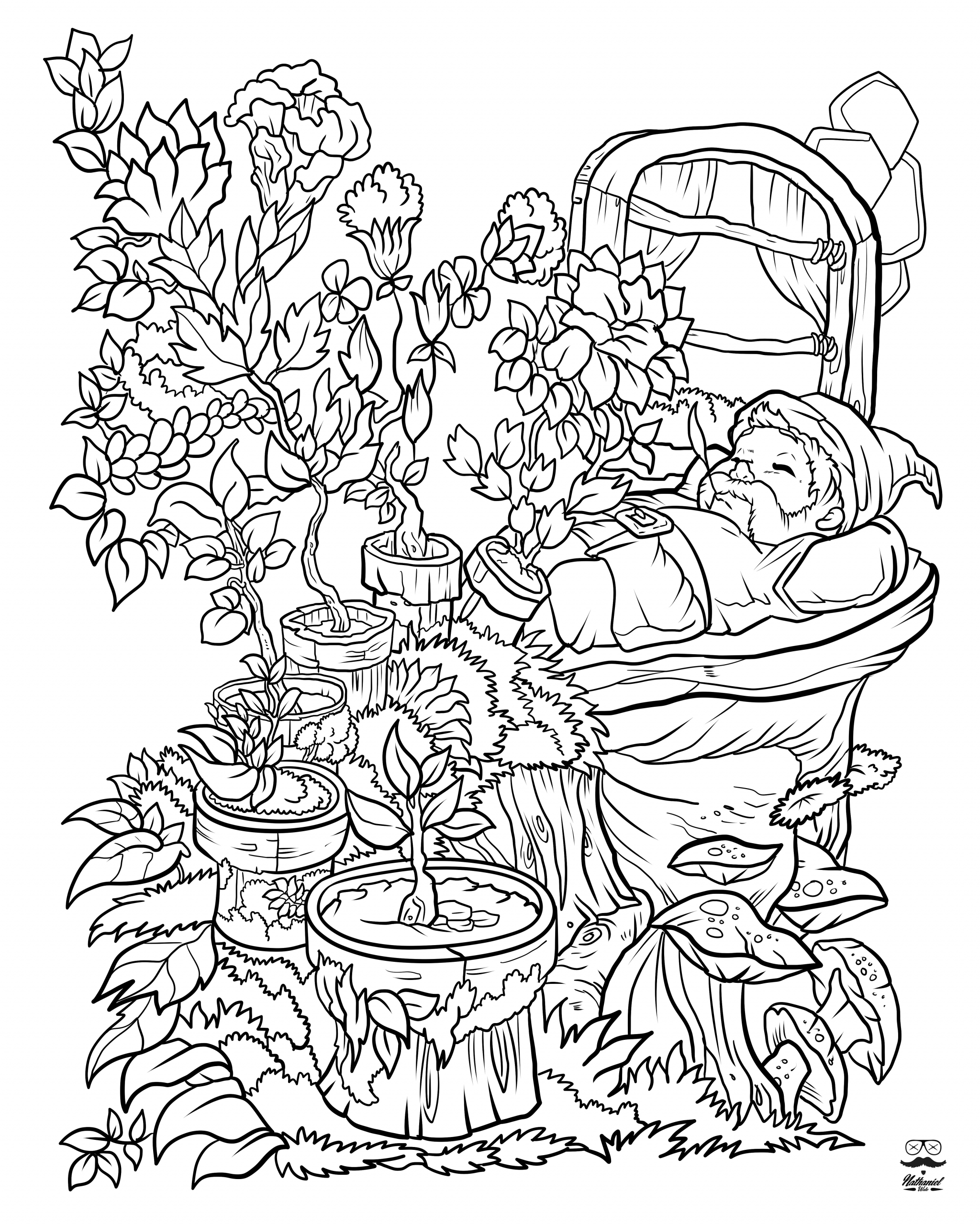 Flowers Coloring Pages For Adults
 Floral Fantasy Digital Version Adult Coloring Book