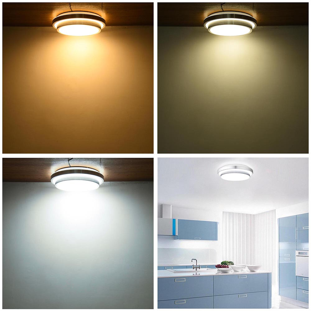 Flush Mount Kitchen Light Fixtures
 24W 36W 48W LED Ceiling Light Flush Mount Fixture Lamp