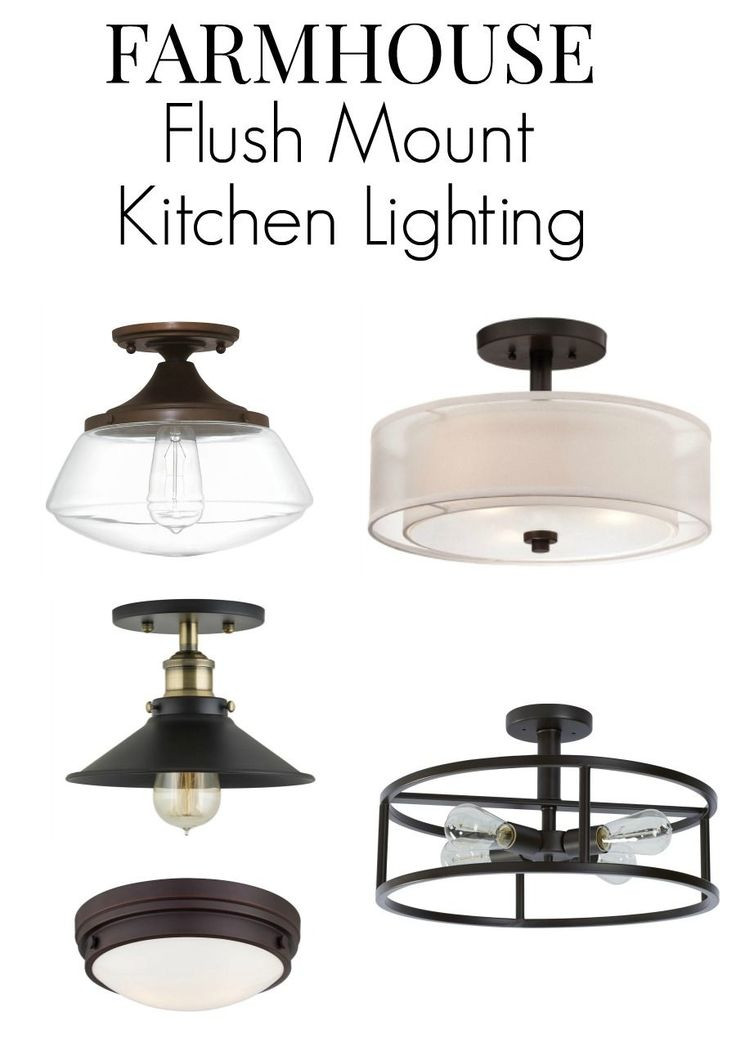 Flush Mount Kitchen Light Fixtures
 Farmhouse Kitchen Lighting Ideas