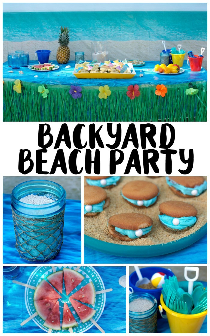 Food Ideas For A Beach Themed Party
 Backyard Beach Party Ideas Not Quite Susie Homemaker