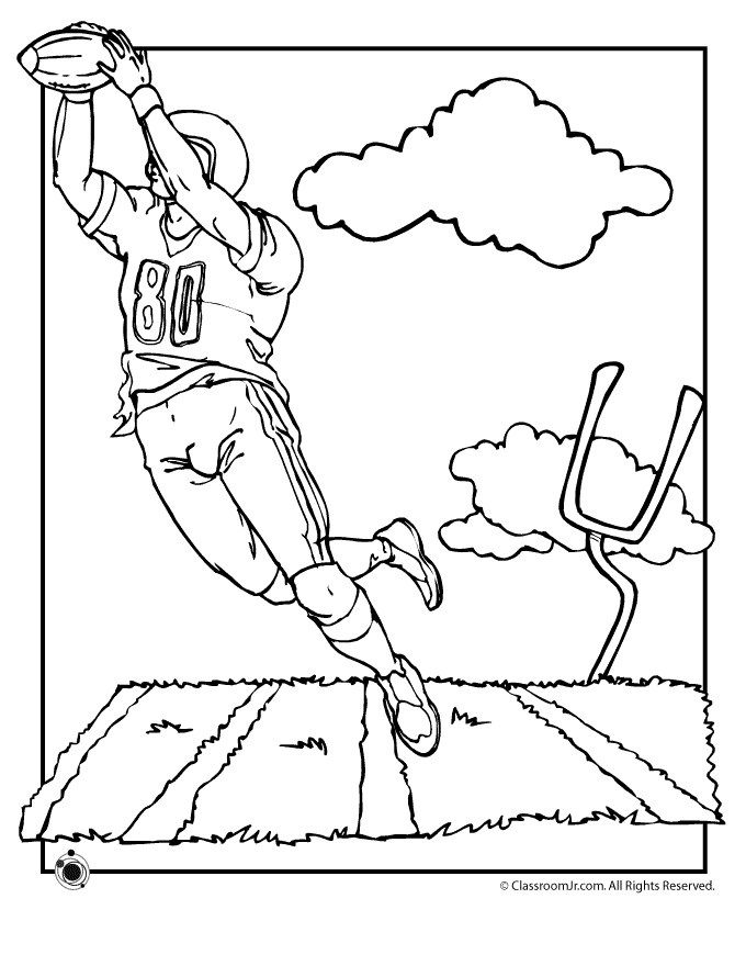 Football Coloring Pages Printable
 Football Field Coloring Page