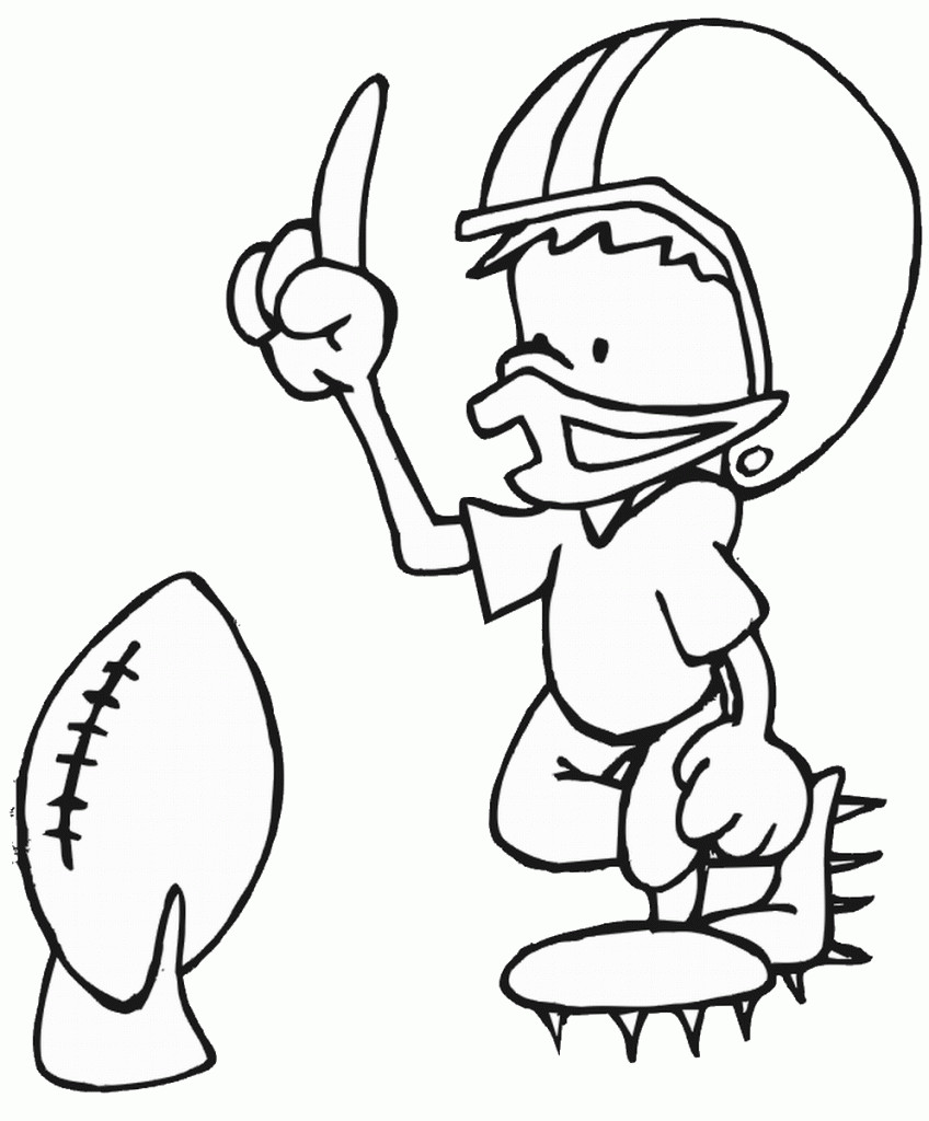 Football Coloring Pages Printable
 Free Printable Football Coloring Pages for Kids Best