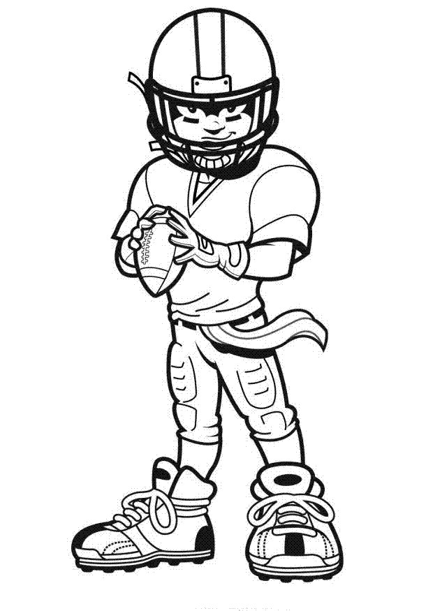 Football Coloring Pages Printable
 American Football Players Kids Coloring Pages