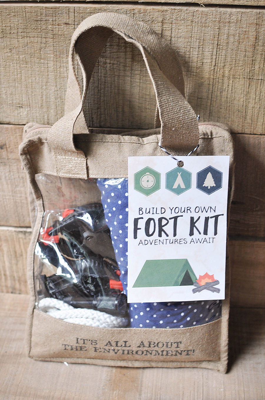 Fort Kit DIY
 DIY Fort Kit with a Free Printable Gift Tag Our
