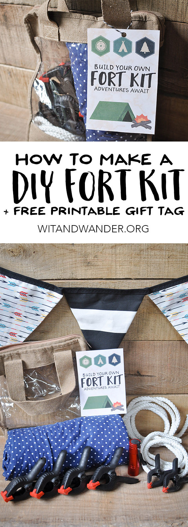 Fort Kit DIY
 DIY Fort Kit with a Free Printable Gift Tag Our