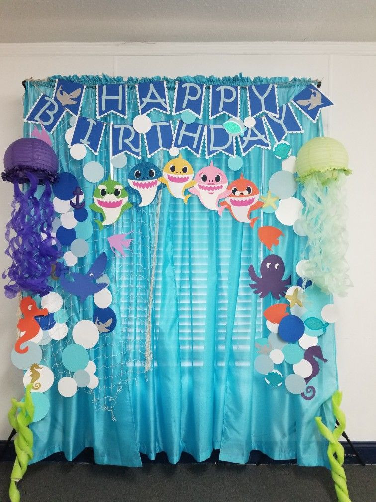 Four Year Old Birthday Party
 Set up this backdrop for a 1 year old birthday party