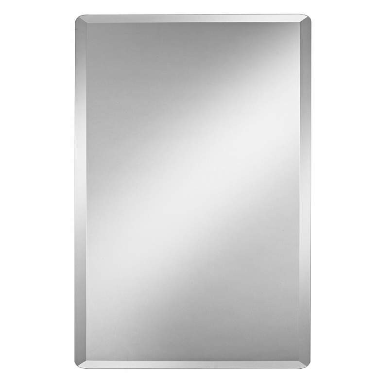 Frameless Beveled Bathroom Mirror
 Frameless Rectangular 30" High Beveled Mirror P1401