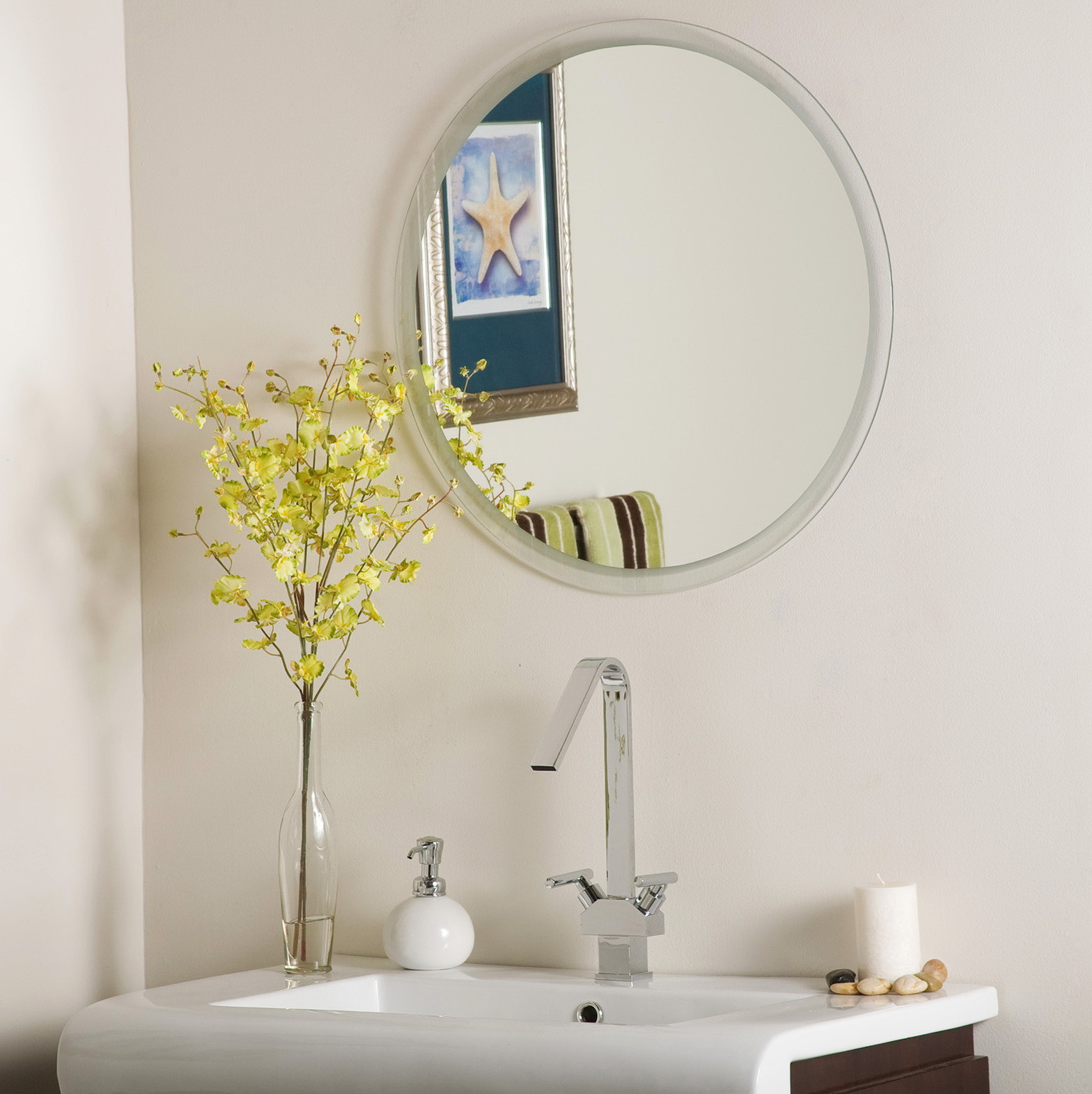 Frameless Beveled Bathroom Mirror
 Beveled Bathroom Mirrors Frameless