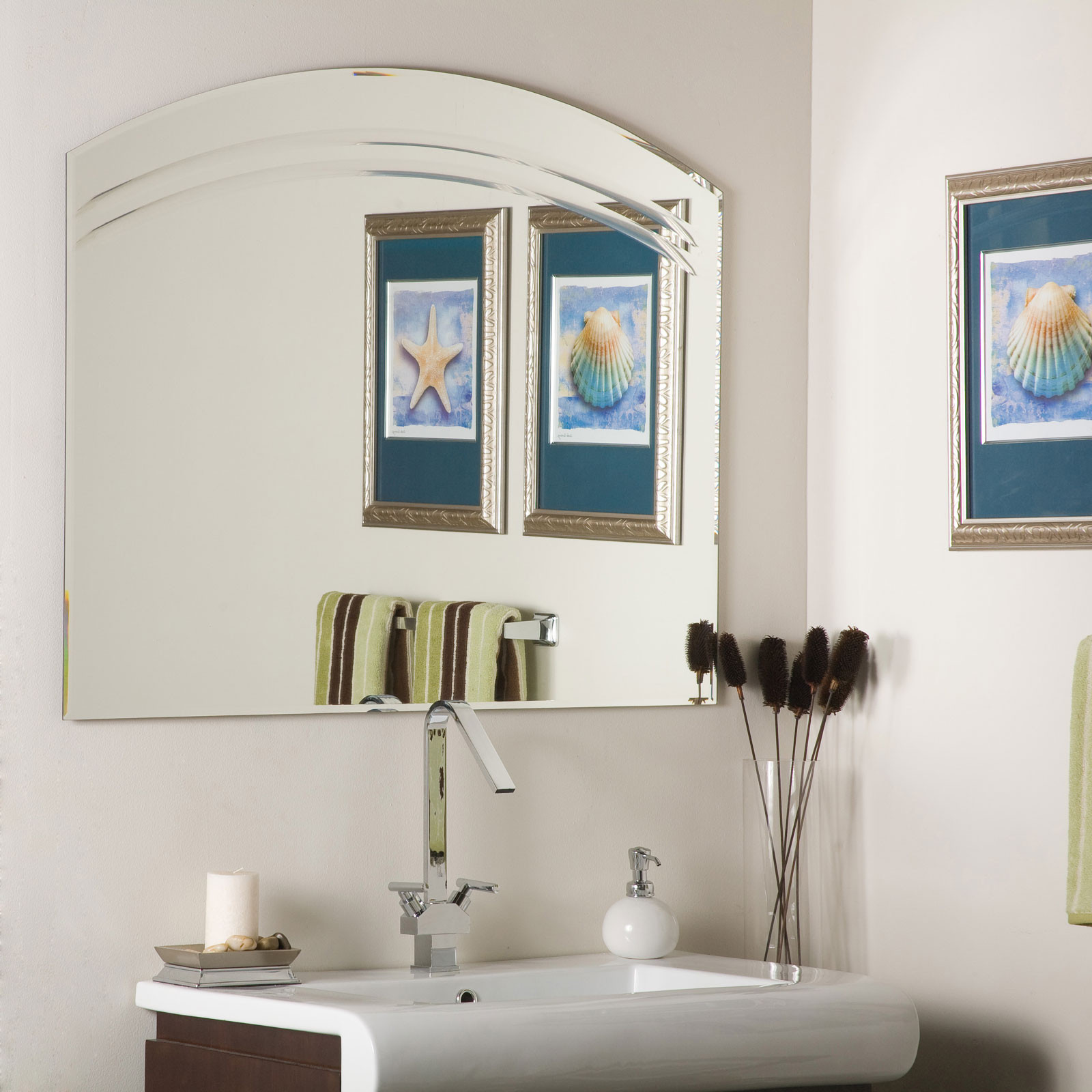 Frameless Beveled Bathroom Mirror
 Frameless wall mirror frameless beveled wall mirror