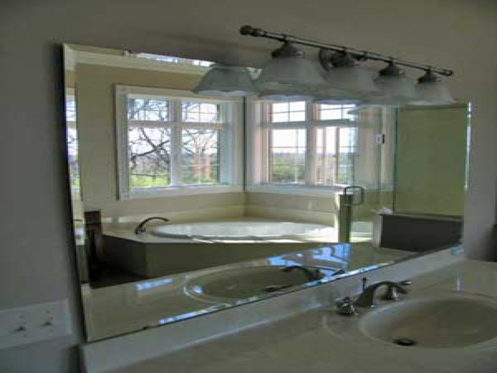 Frameless Beveled Bathroom Mirror
 Beveled bathroom mirror beveled glass bathroom mirrors