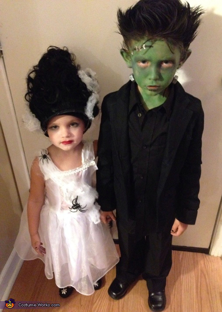Frankenstein Costume DIY
 Halloween Costumes For Siblings That Are Cute Creepy And