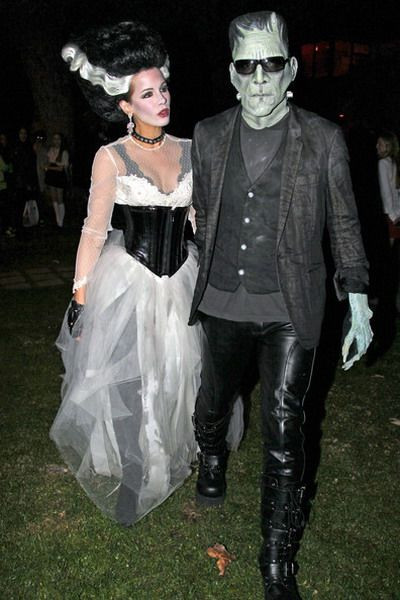 Frankenstein Costume DIY
 The Hollywood couple Len Wiseman and Kate Beckinsale