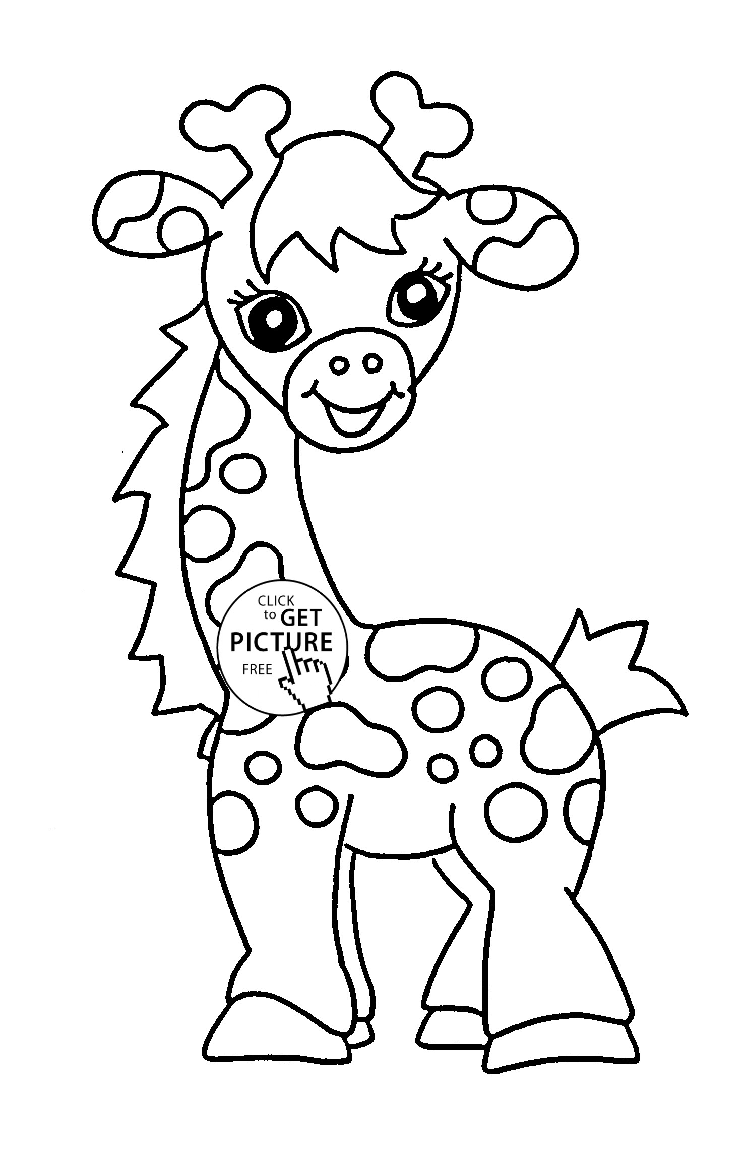 Free Animal Coloring Pages For Kids
 Cute Baby Animal Coloring Pages Printable Food Ideas