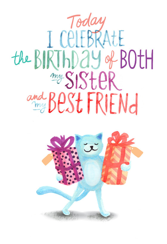 Free Birthday Cards For Sister
 My Favorite Sisters B Day Free Birthday Card