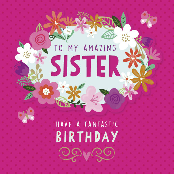 Free Birthday Cards For Sister
 To My Amazing Sister Birthday Card