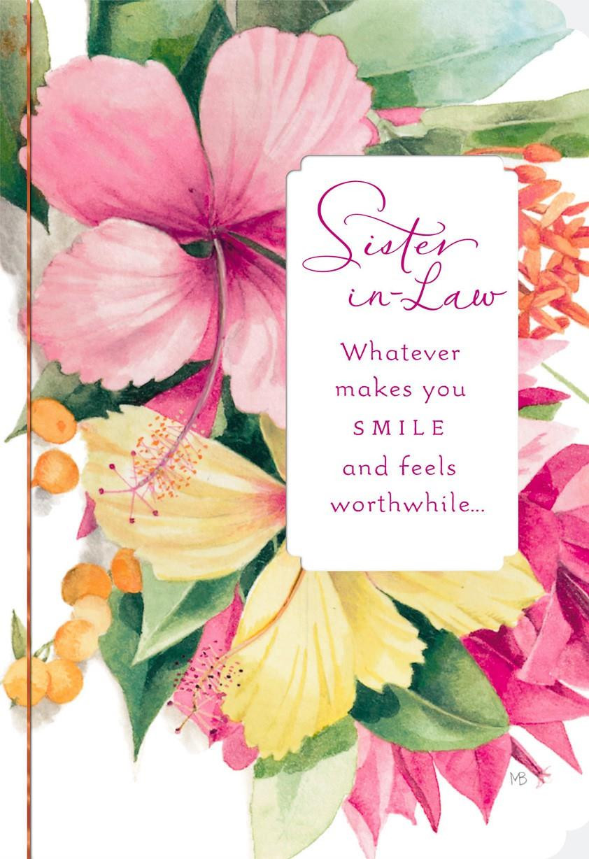 Free Birthday Cards For Sister
 Makes You Smile Marjolein Bastin Birthday Card for Sister