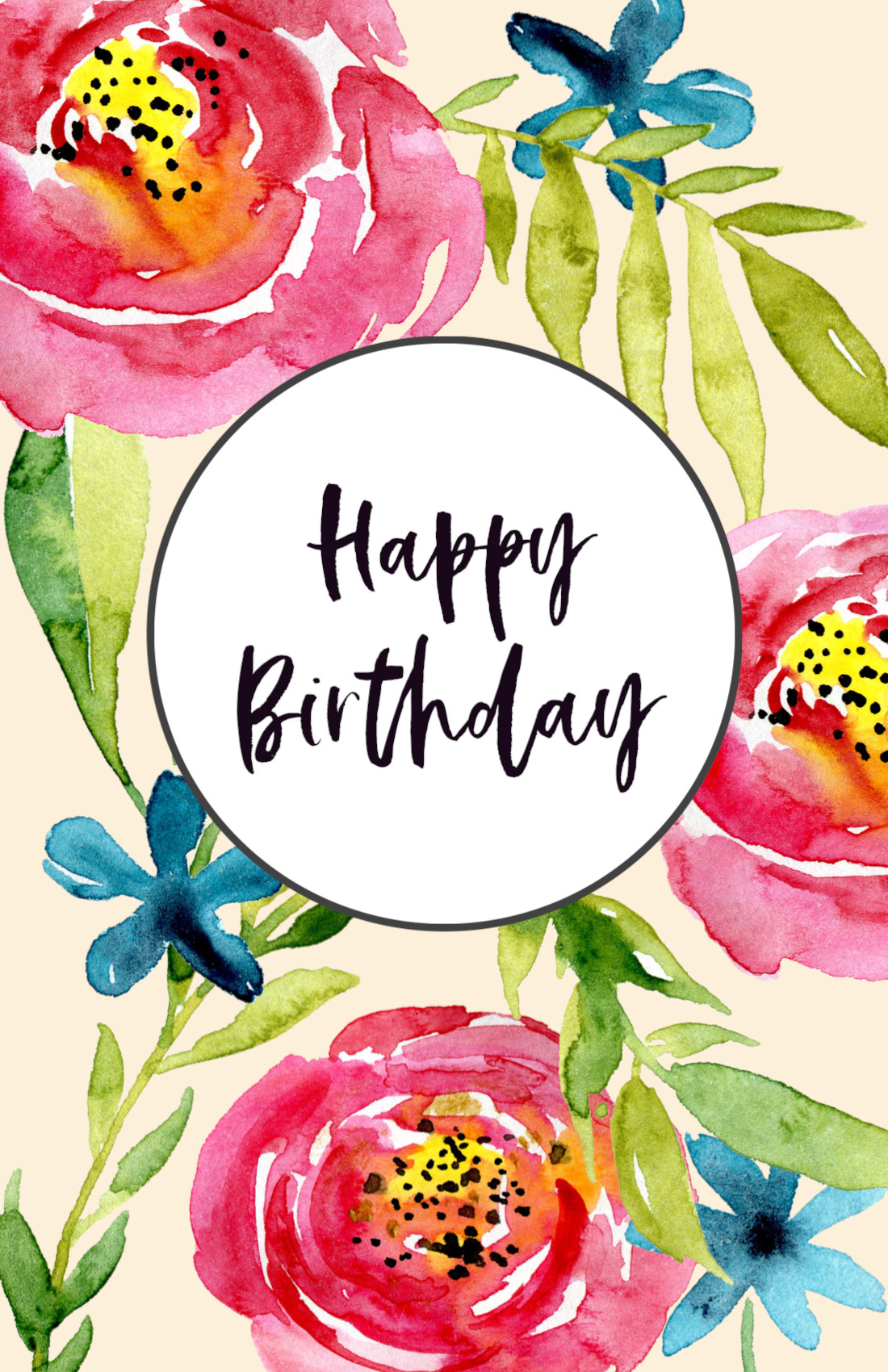 Free Birthday Greeting Cards
 Free Printable Birthday Cards Paper Trail Design