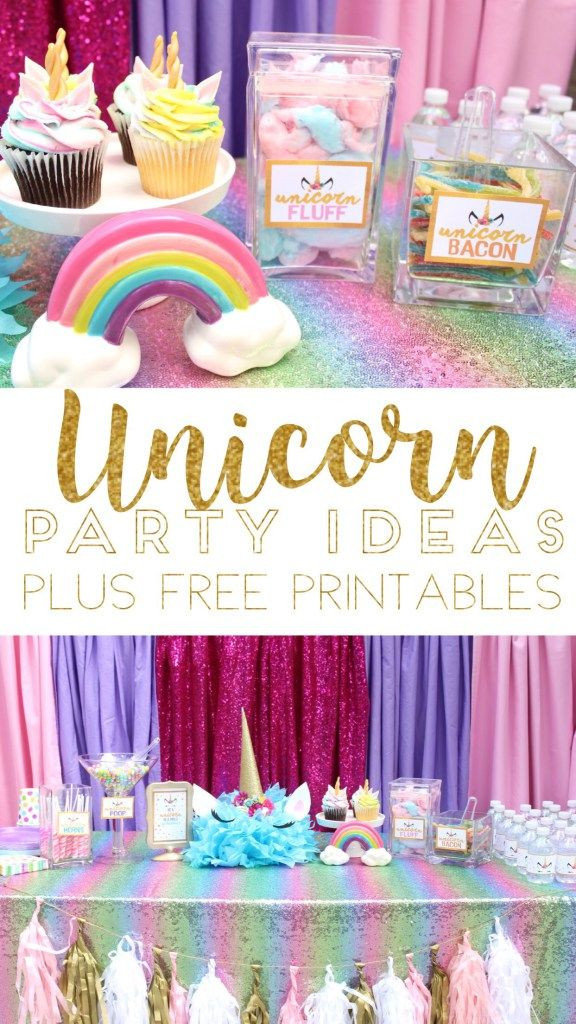 Free Birthday Party Ideas
 Unicorn Birthday Party Ideas with Free Printable Download