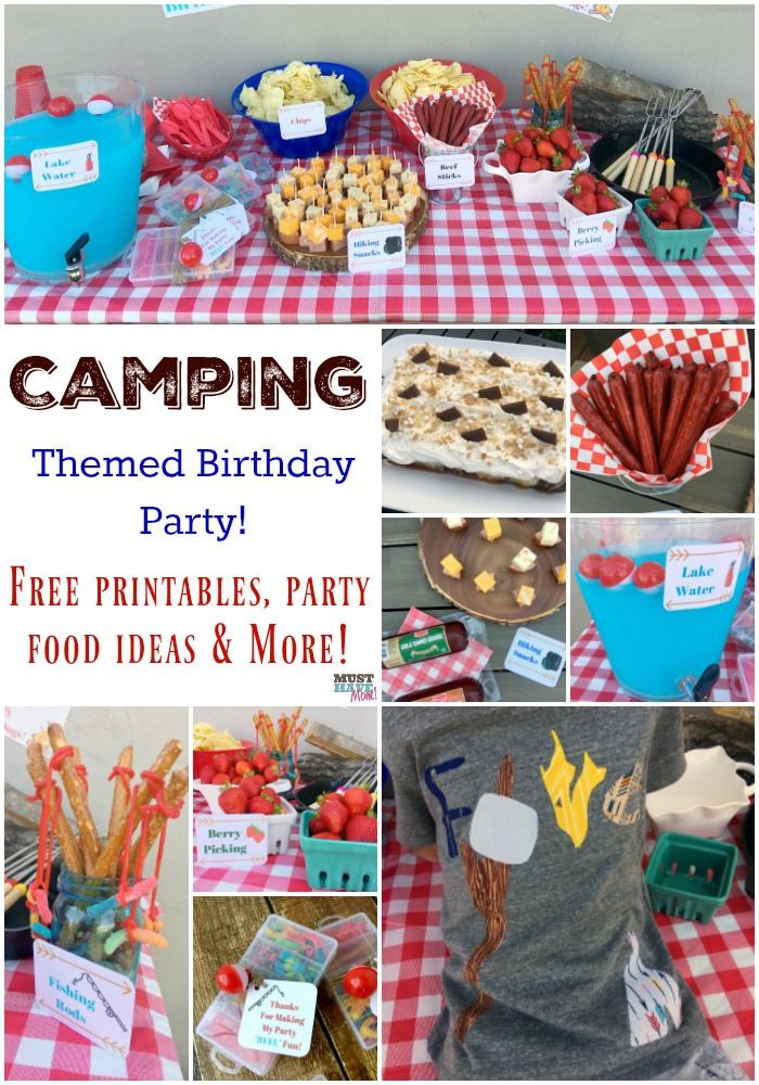 Free Birthday Party Ideas
 Camping Themed Birthday Party Ideas Camping Party Food