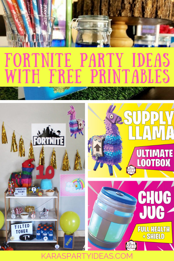 Free Birthday Party Ideas
 Kara s Party Ideas Fortnite Party Ideas with Free