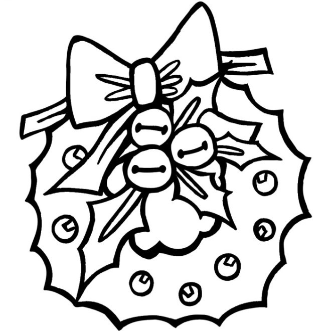 Free Christmas Printable Coloring Pages
 Christmas wreath Coloring Pages Coloringpages1001
