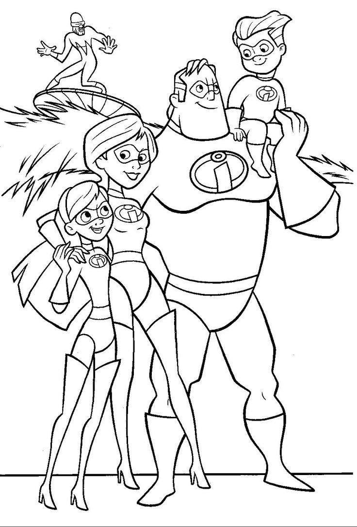 Free Coloring Pages Boys
 Incredibles free coloring pages for the boys Disney Pinterest