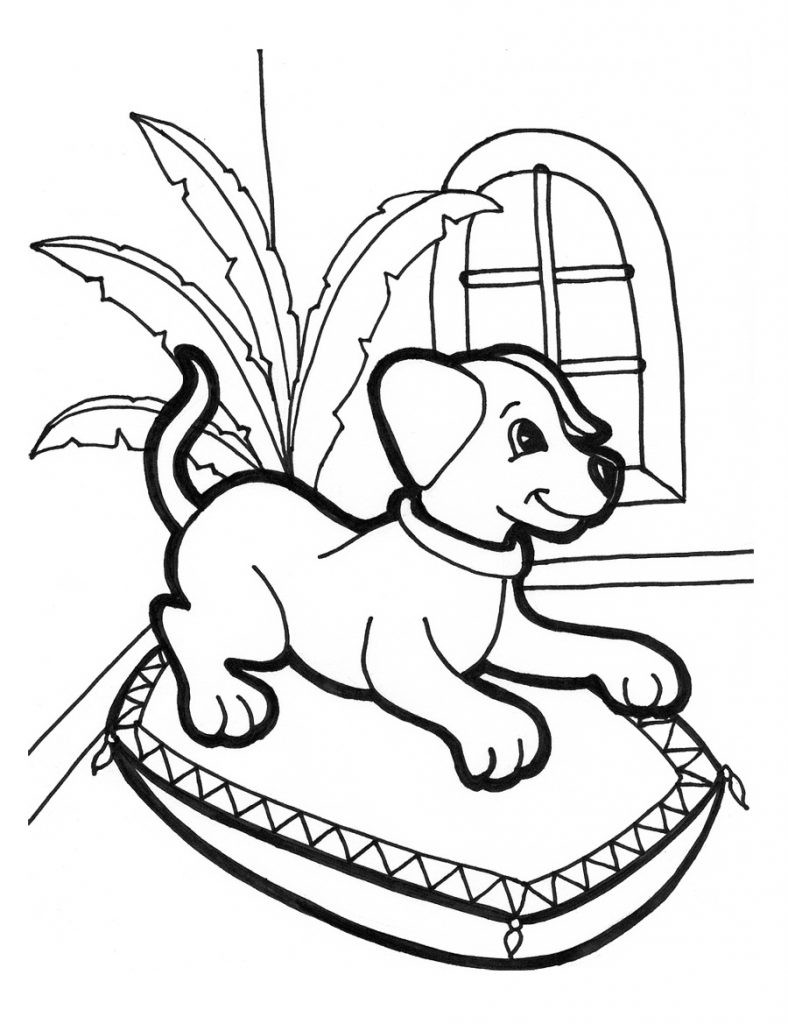 Free Coloring Pages For Kids To Print
 Free Printable Puppies Coloring Pages For Kids