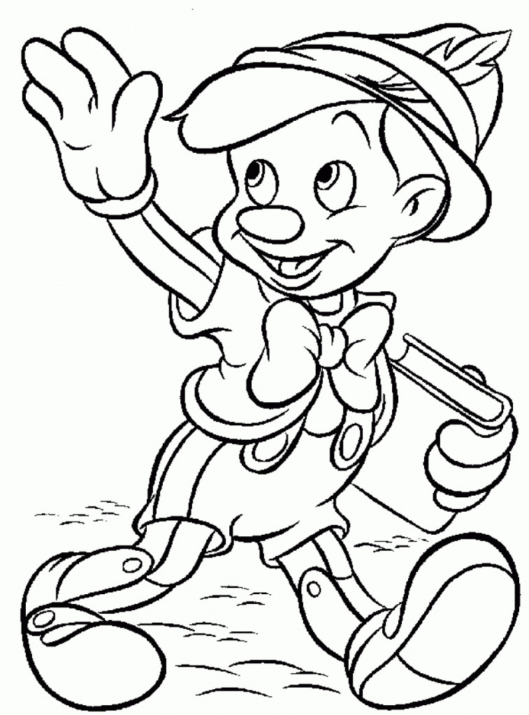 Free Coloring Pages For Kids To Print
 Free Printable Pinocchio Coloring Pages For Kids