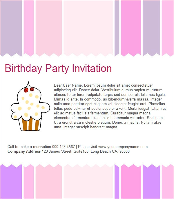 Free Email Birthday Invitations
 23 Birthday Invitation Email Templates PSD EPS AI