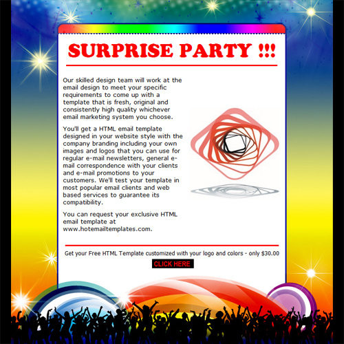 Free Email Birthday Invitations
 Party invitation
