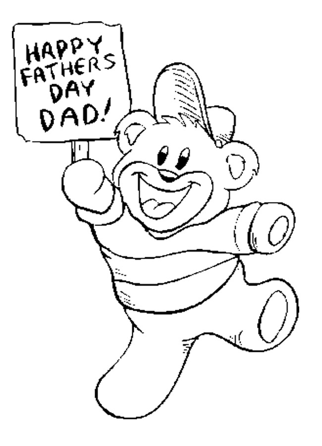 Free Father'S Day Coloring Pages Printable
 Father s Day Coloring Pages
