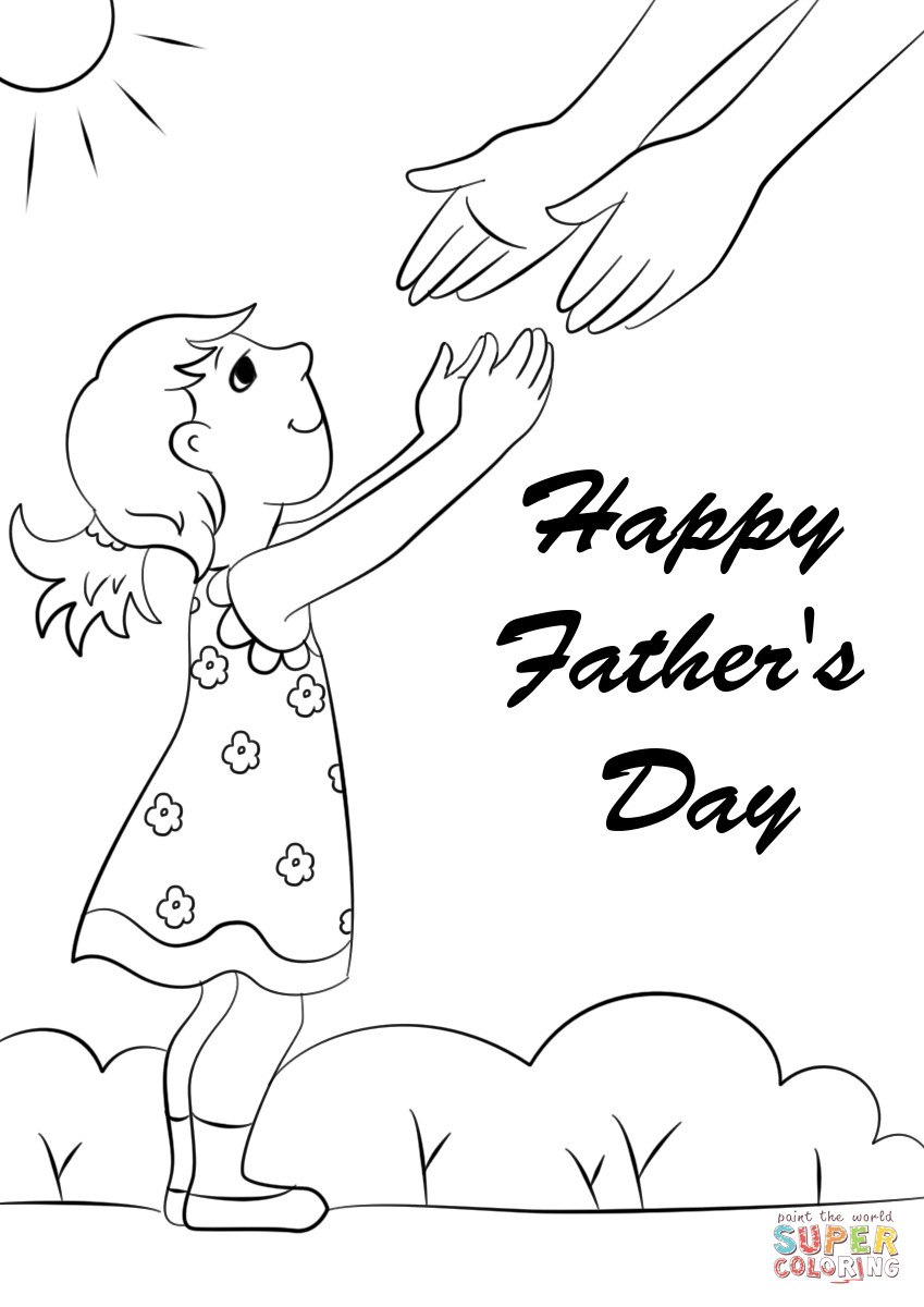 Free Father'S Day Coloring Pages Printable
 Happy Father s Day coloring page
