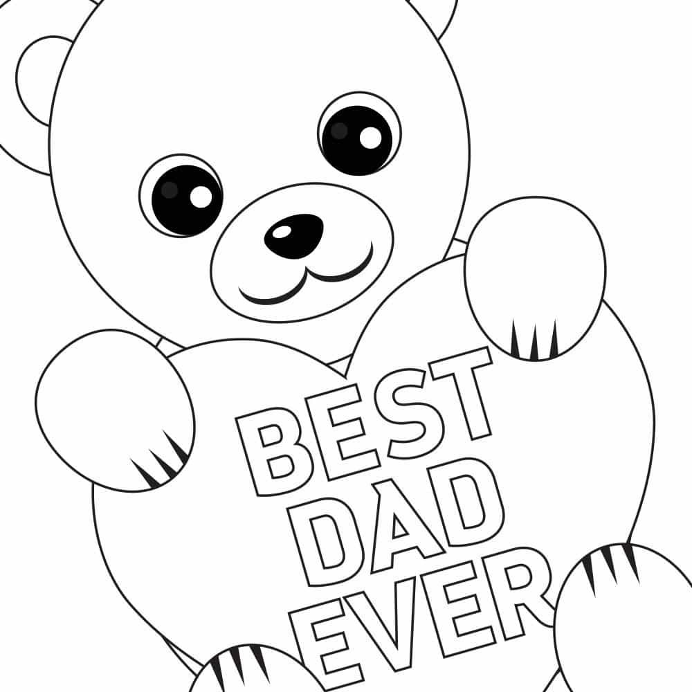 Free Father'S Day Coloring Pages Printable
 Free Printable Father s Day Coloring Card and Page