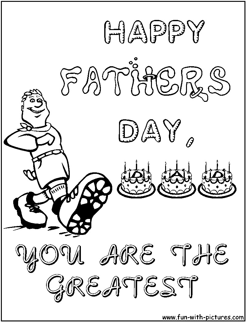 Free Father'S Day Coloring Pages Printable
 Fathers Day Coloring Pages Free Printable Colouring