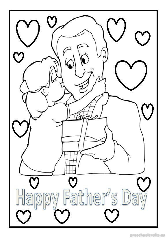 Free Father'S Day Coloring Pages Printable
 Father s Day Coloring Pages for Kids Free Printable