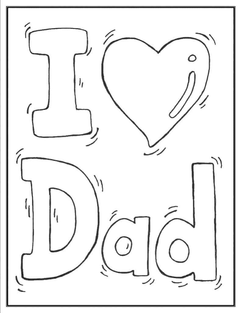 Free Father'S Day Coloring Pages Printable
 Father s Day Coloring Pages Free Easy Print PDF