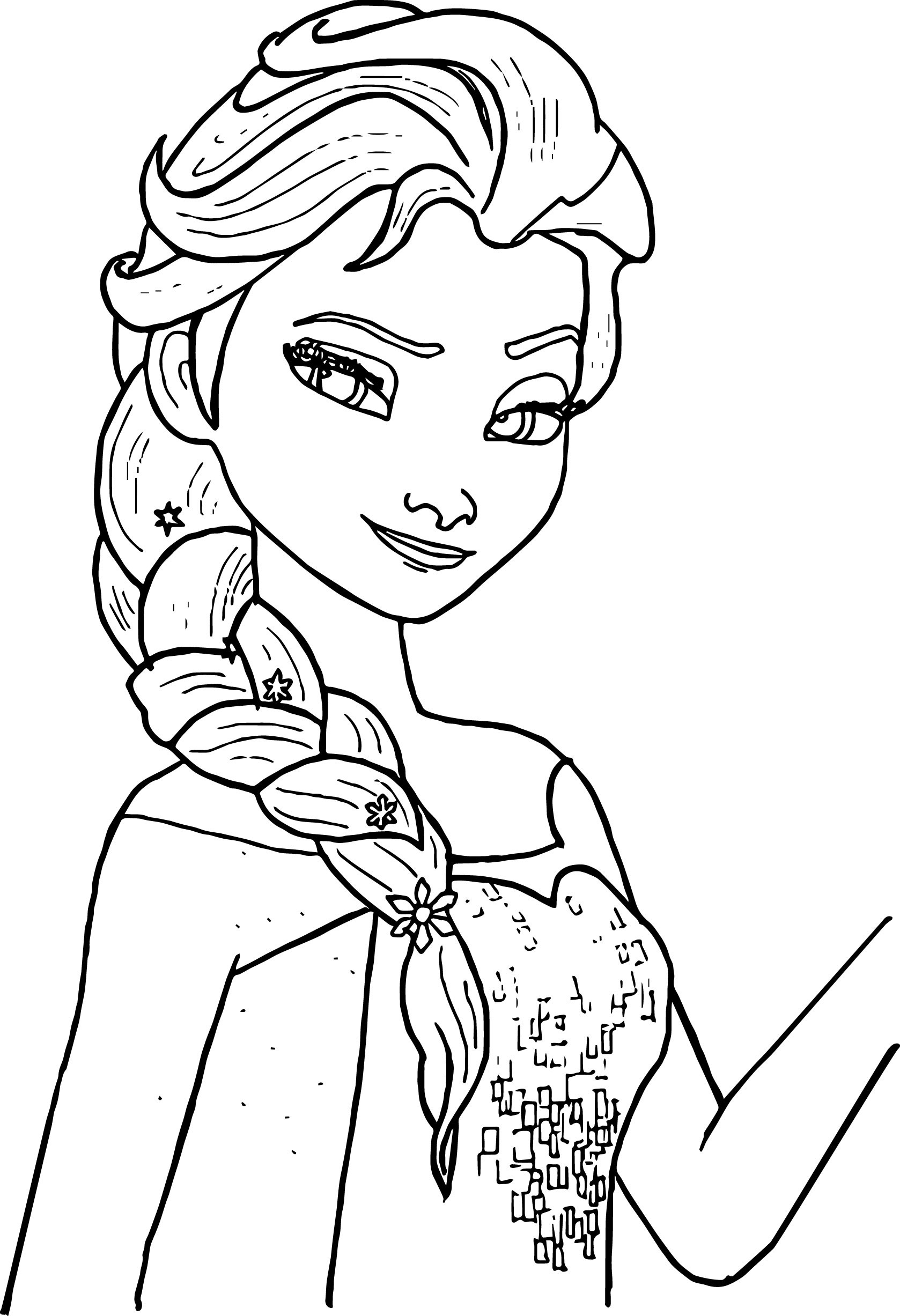 Free Online Coloring Pages For Kids
 Free Printable Elsa Coloring Pages for Kids Best