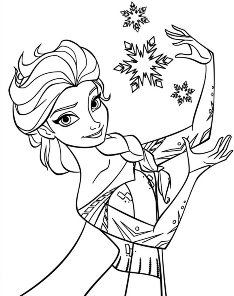 Free Online Coloring Pages For Kids
 Free Printable Elsa Coloring Pages for Kids Best