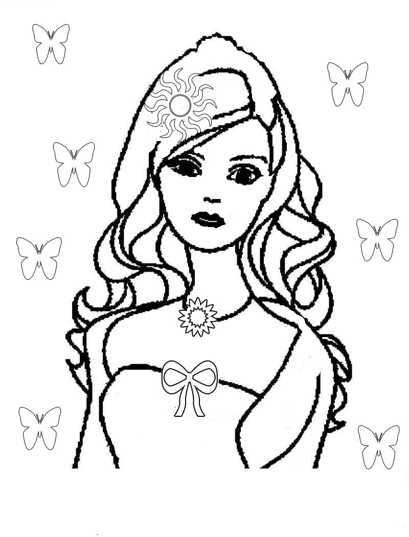 Free Printable Barbie Coloring Pages
 Free Barbie coloring pages Elena reviews