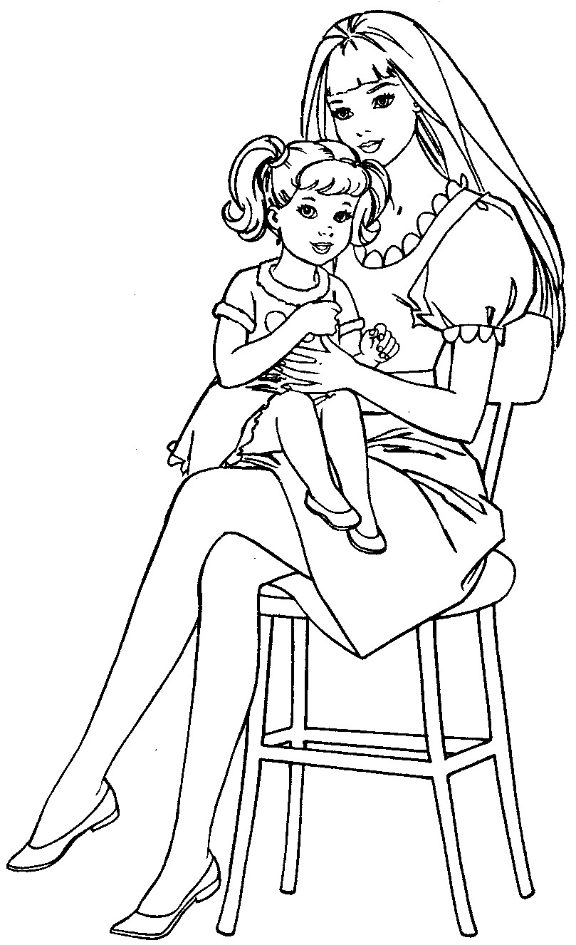 21 Best Free Printable Barbie Coloring Pages