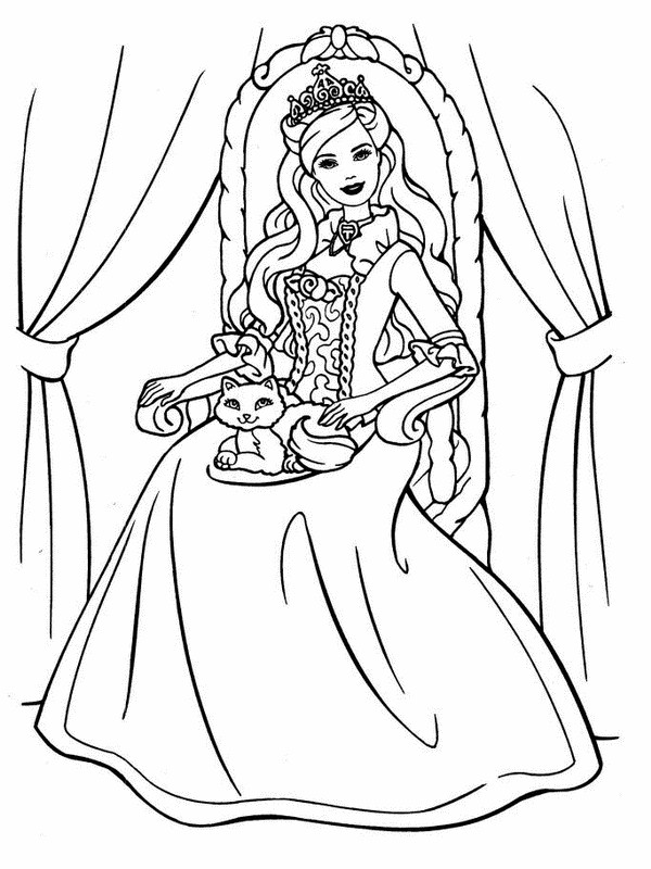 Free Printable Barbie Coloring Pages
 Free Printable Barbie Coloring Pages For Kids
