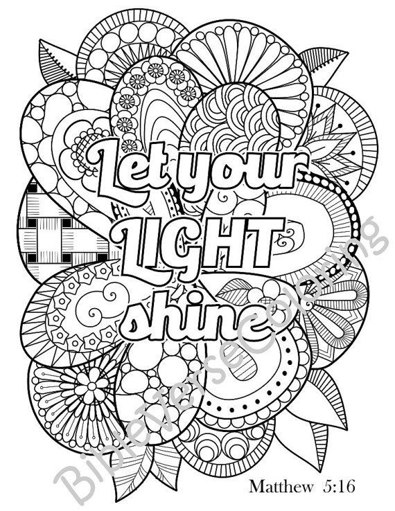 Free Printable Christian Coloring Pages
 5 Bible Verse Coloring Pages Inspiration Quotes DIY