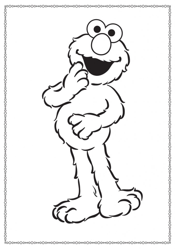 Free Printable Coloring Sheets For Kids
 Free Printable Elmo Coloring Pages For Kids