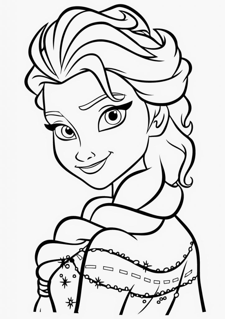 Free Printable Coloring Sheets For Kids
 Free Printable Elsa Coloring Pages for Kids