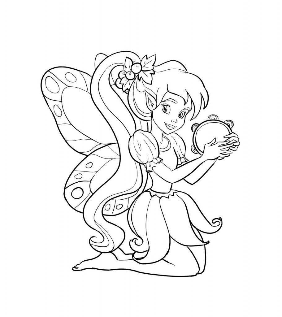 Free Printable Coloring Sheets For Kids
 Free Printable Fairy Coloring Pages For Kids