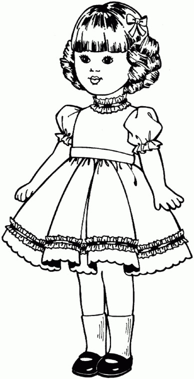 Free Printable Coloring Sheets
 Doll Free Printable Coloring Pages